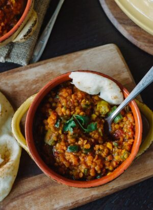 Lentil Okra Curry | www.kitchenconfidante.com