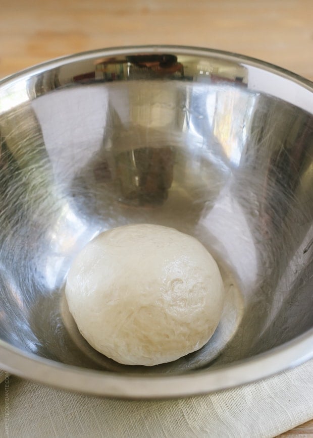 Siopao dough in a bowl.