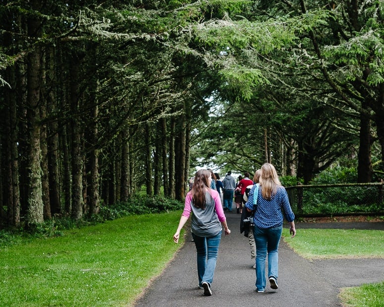 Visiting the coast with fellow bloggers.