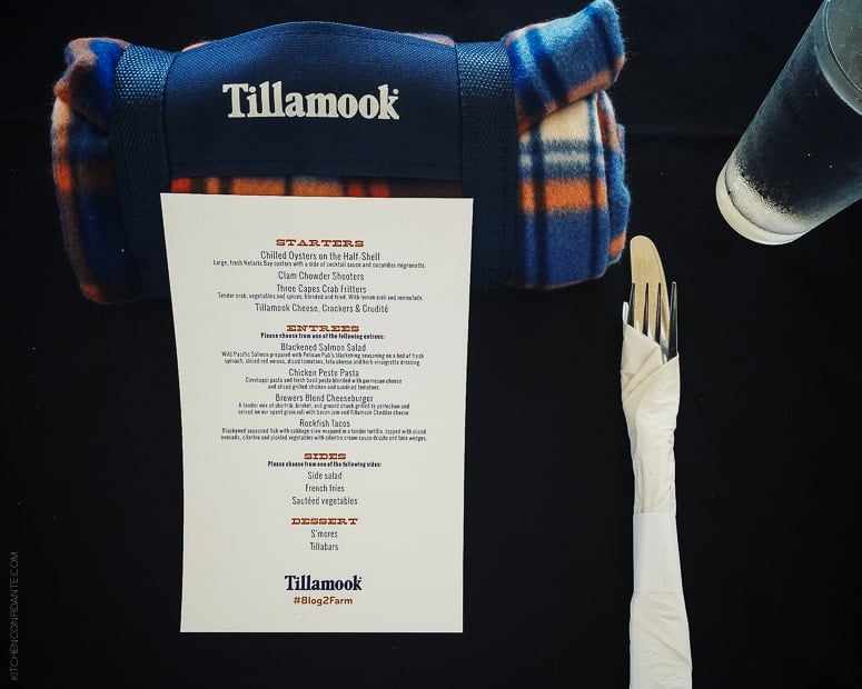 Tillamook #Blog2Farm | www.kitchenconfidante.com | Dinner Menu