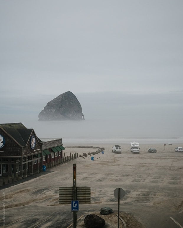 View of Cape Kiwanda from Tillamook.