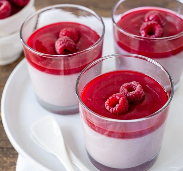 Raspberry, Coconut & Cardamom Panna Cotta | www.kitchenconfidante.com | A simple and beautiful dessert.
