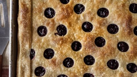 Cranberry Sauce Slab Pie