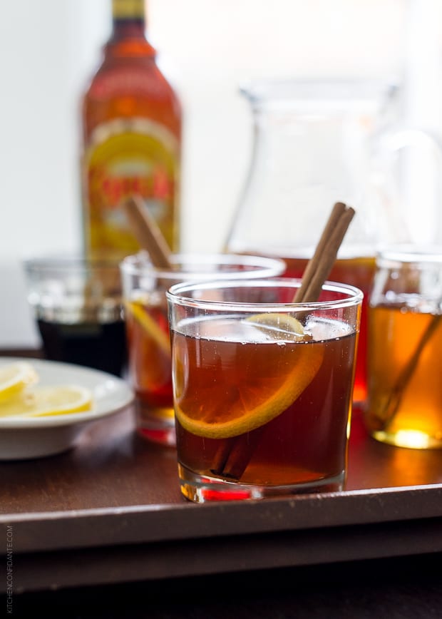 Chai Hot Toddy on a tray.