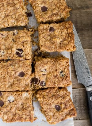 Chocolate Chip Cherry Oatmeal Cookie Bars | www.kitchenconfidante.com | Your favorite oatmeal cookie, in a bar.