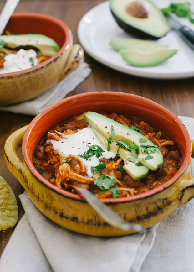 Chicken Chili | www.kitchenconfidante.com | Here's a chili the whole family will love.