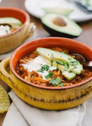 Chicken Chili | www.kitchenconfidante.com | A delicious chili in 30 minutes.
