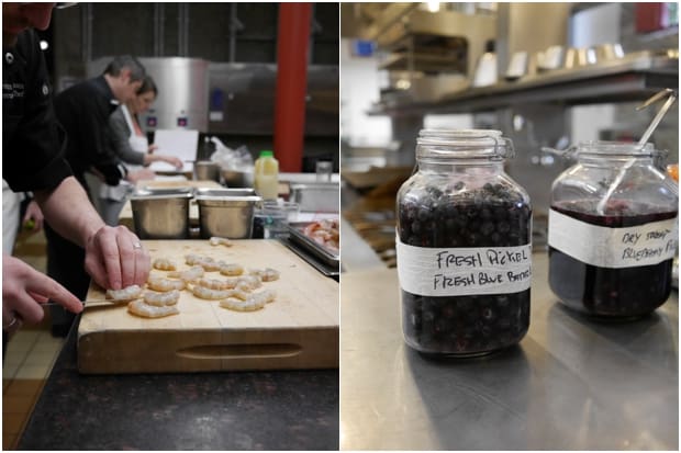 Cooking with blueberries at the US Highbush Blueberries CIA Bootcamp.