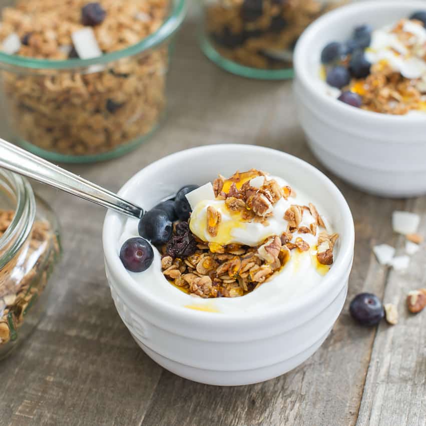 Blueberry Maple Granola | Kitchen Confidante