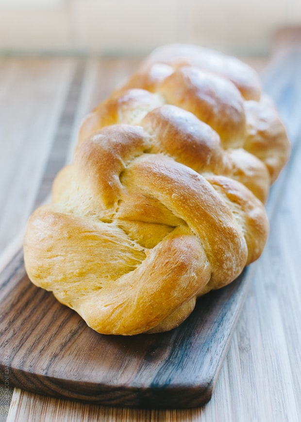 A loaf of challah bread.