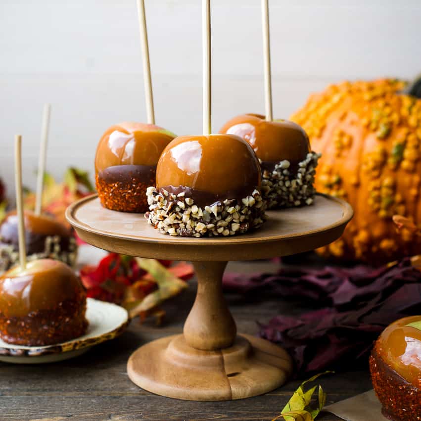 Double Dipped Chocolate Caramel Apples | Kitchen Confidante