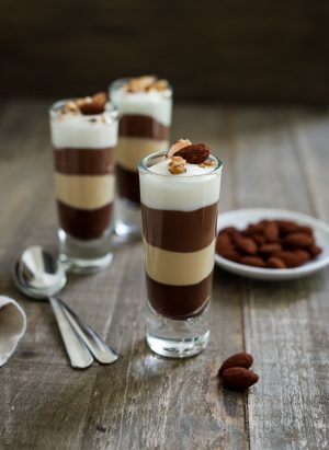 Four Layer Pudding Cups | www.kitchenconfidante.com | When you want to treat yourself, indulge in these pudding cups with Kozy Shack.