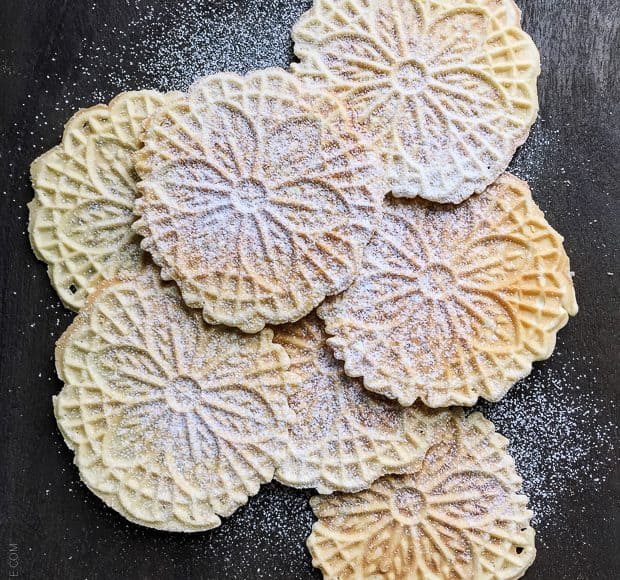 Pizzelle are Italian waffle cookies I love to make during the holidays!