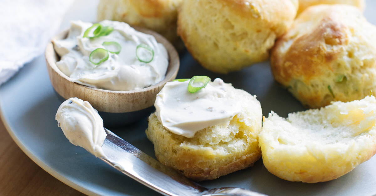 Cream Cheese and Green Onion Biscuits Kitchen Confidante