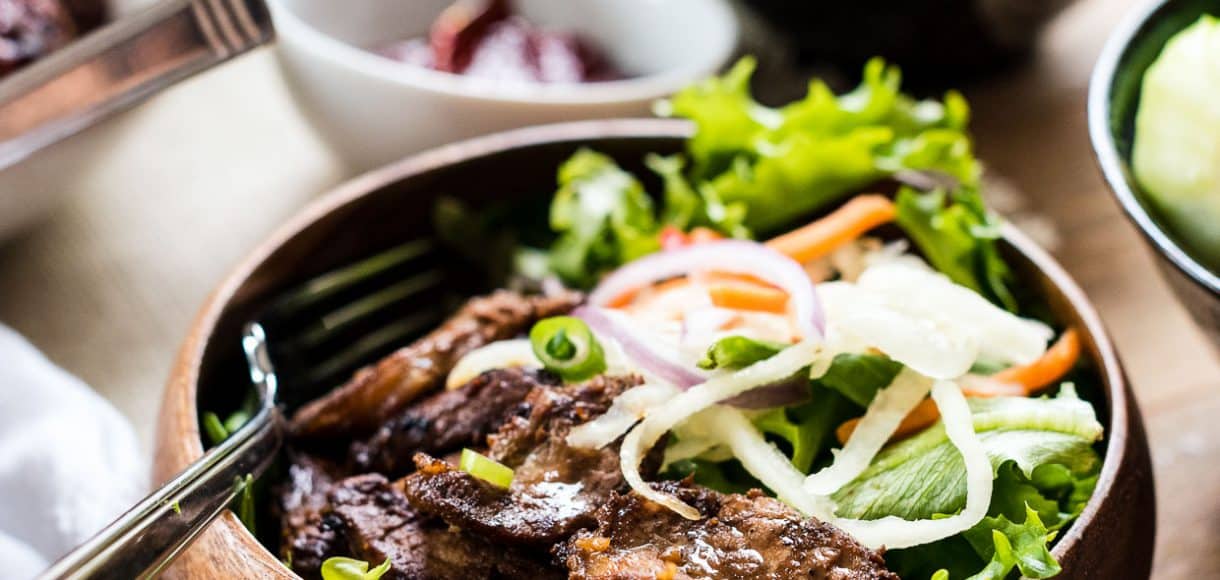 Make it a bowl party on game day with Filipino Pork BBQ Bowl and Korean Meatball Noodle Bowl!