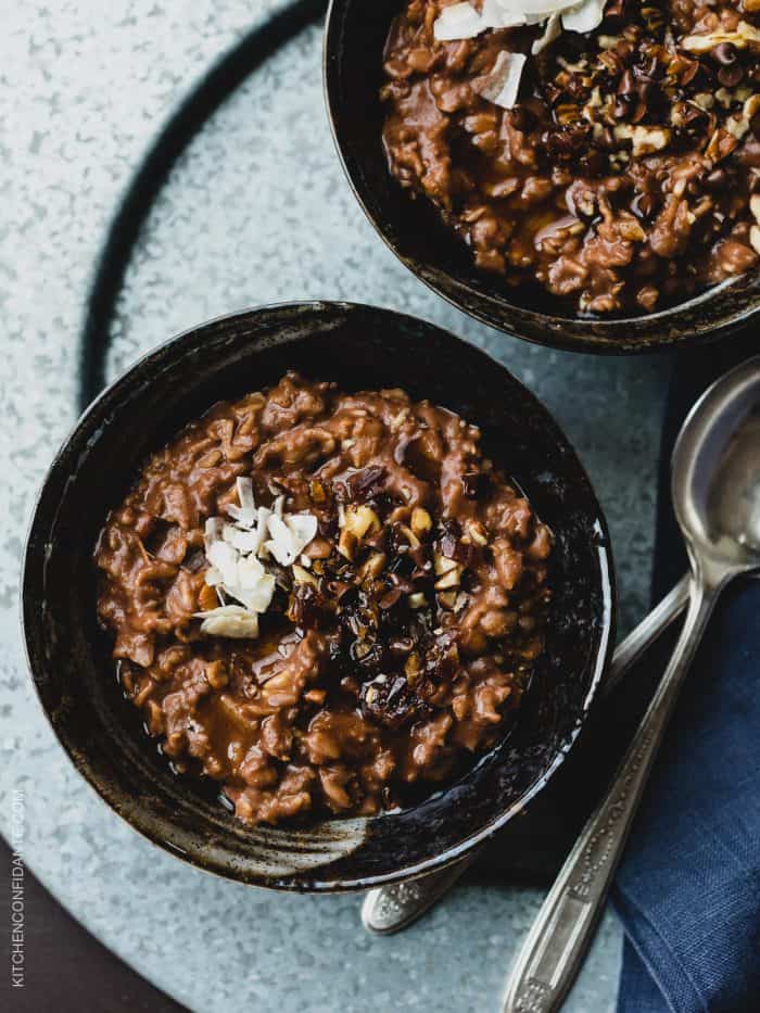 Chocolate Coconut Oat Porridge