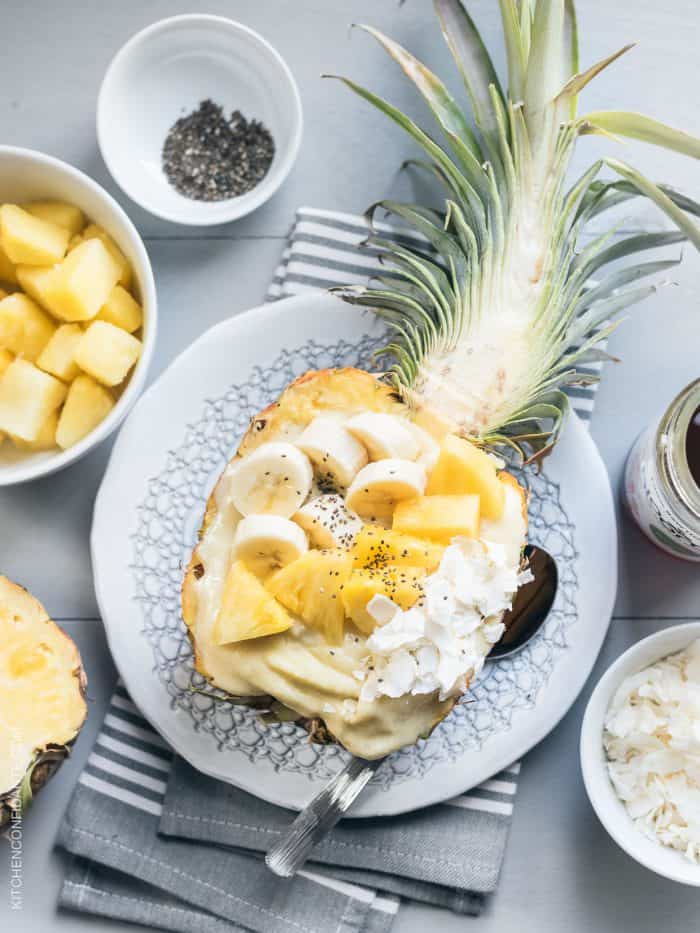 Pineapple Smoothie Bowl Kitchen Confidante