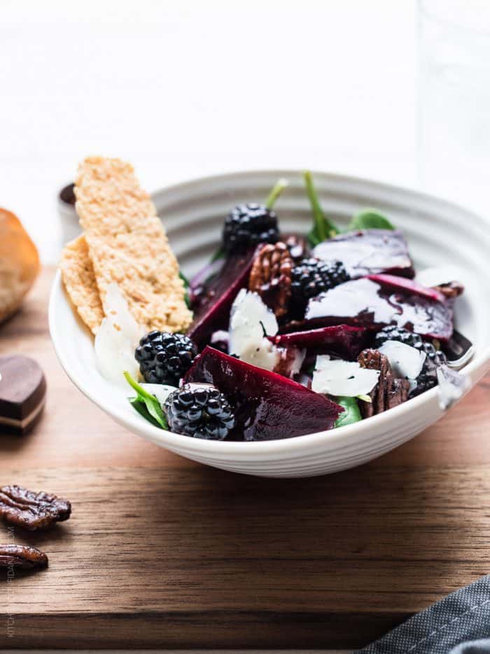 If you love beets, you will love this colorful Blackberry Beet Salad with Blackberry Balsamic Dressing. And if you don't, this just might change your mind.
