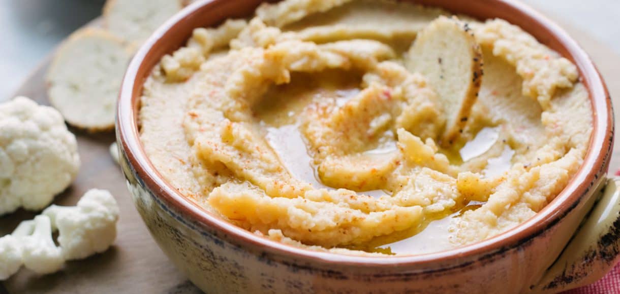 You're going to be tempted to double dip into this Pappadew Pepper Cauliflower Hummus!