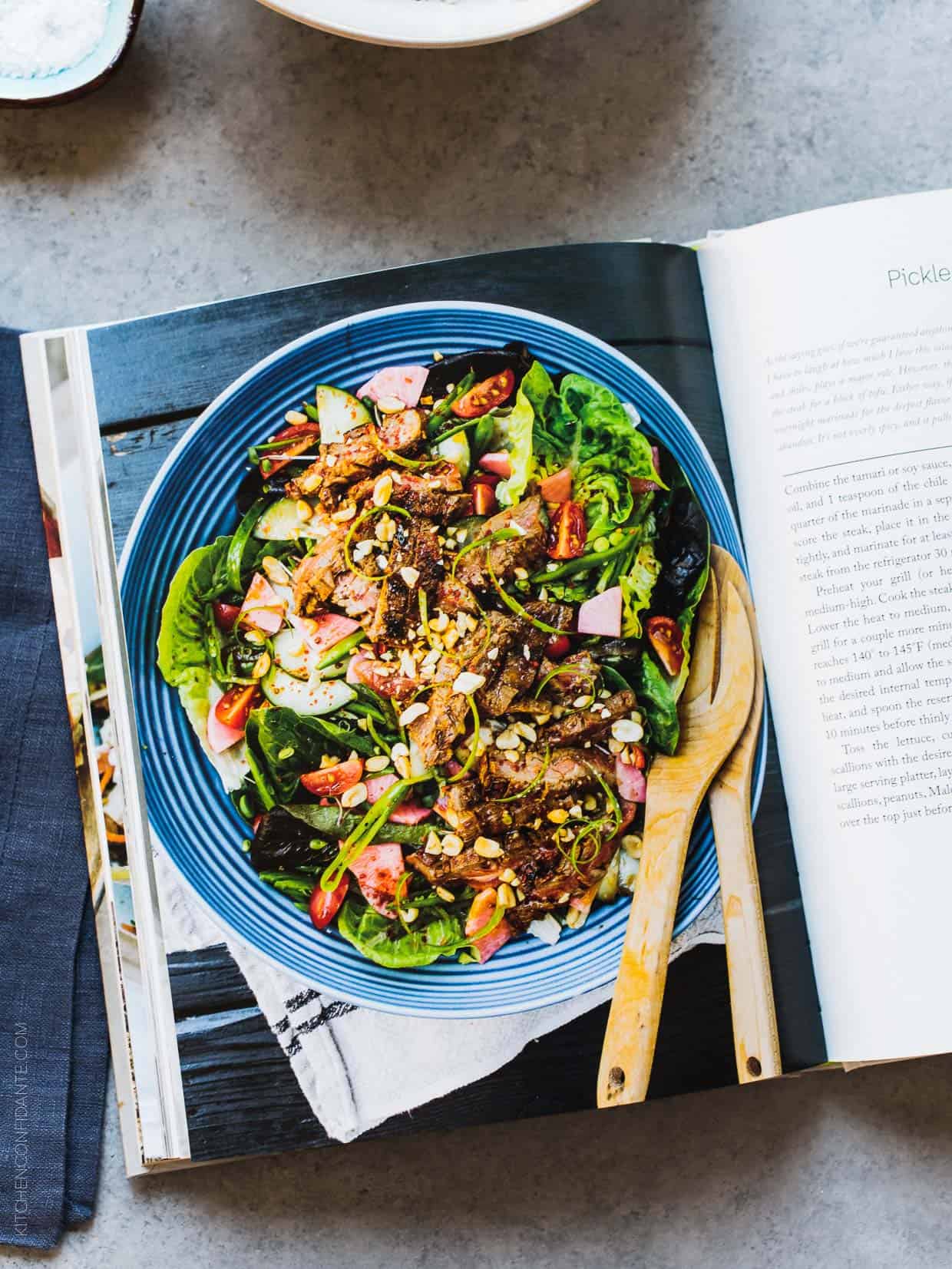 The Modern Salad cookbook by Elizabeth Howes.