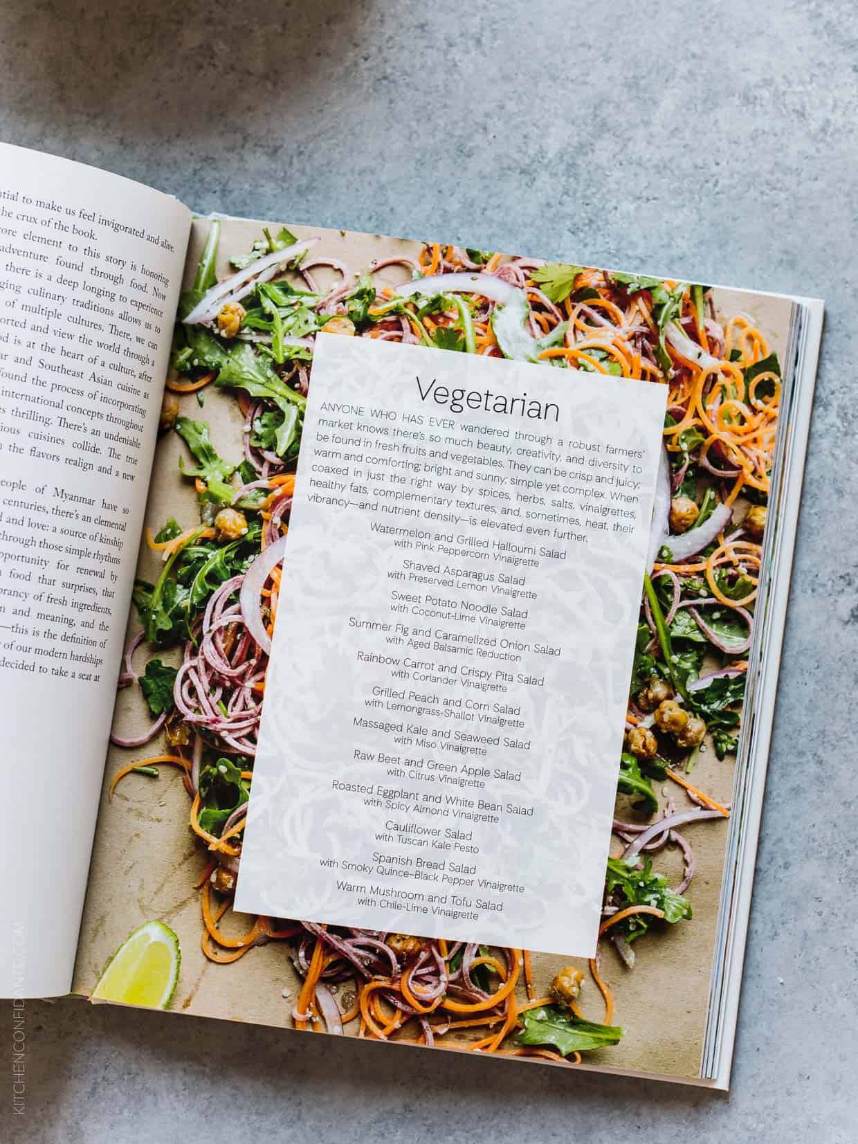 The Modern Salad cookbook by Elizabeth Howes.