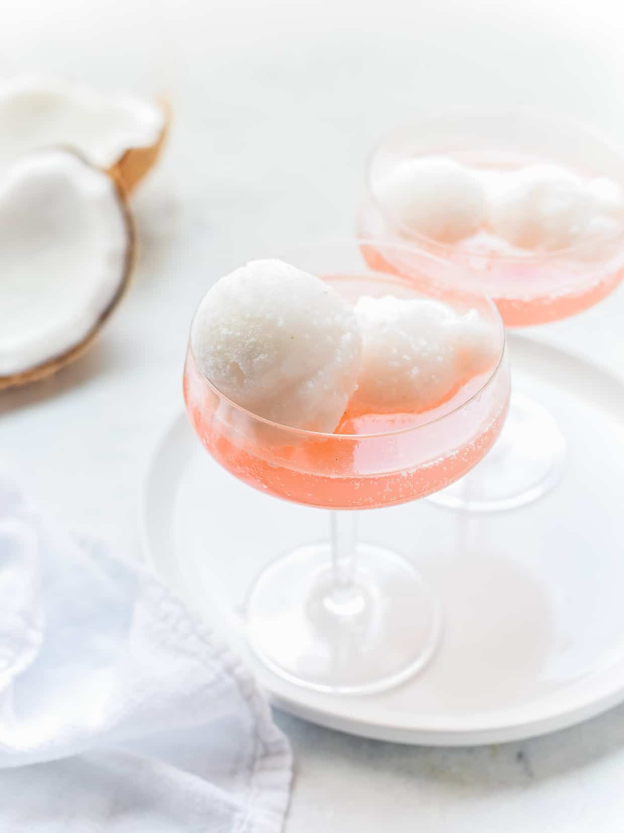 Coconut Water Sorbet Floats Kitchen Confidante®