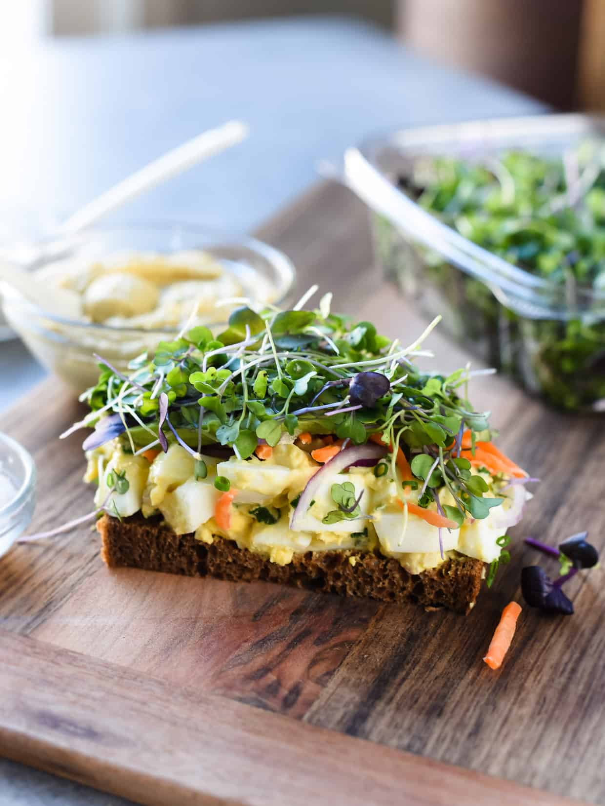 Hummus Egg Salad with Tahini Kitchen Confidante®