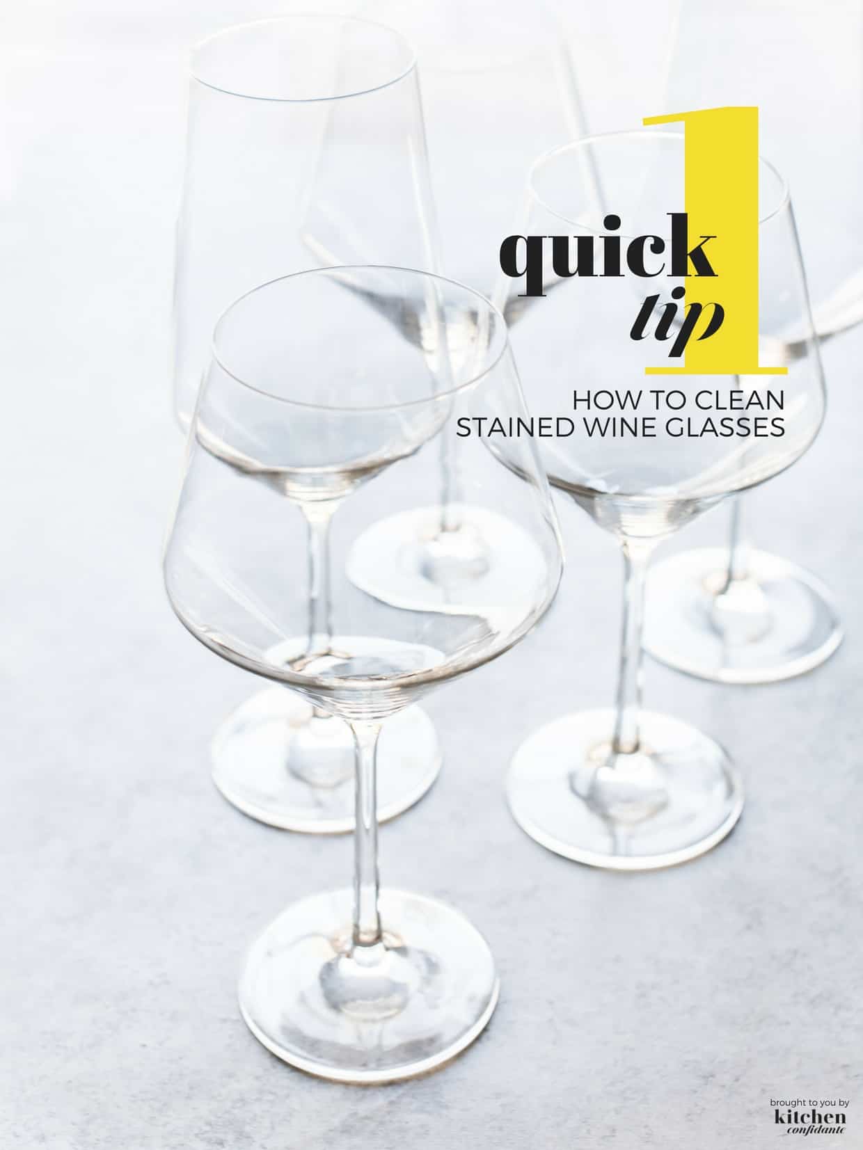Clean wine glasses on a light background.