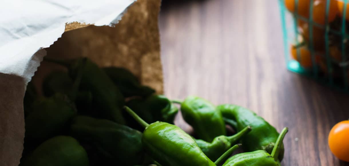 Padron peppers from the farmer's market.