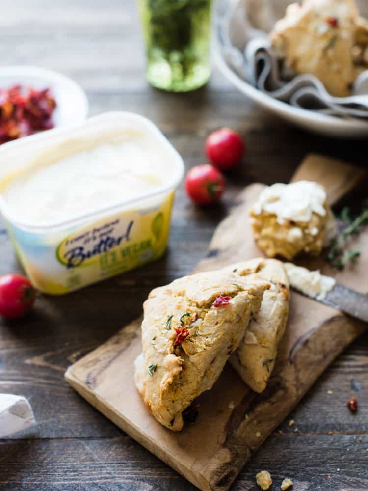 Sundried Tomato and Thyme Scones (Vegan) Kitchen Confidante®
