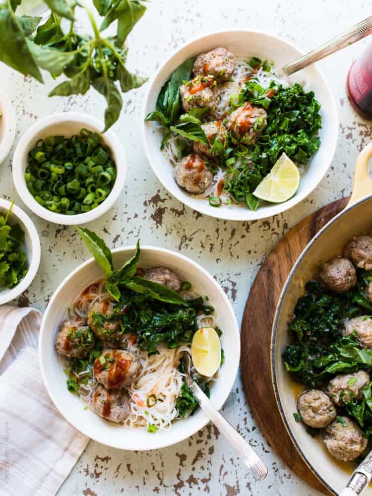 Thaistyle Meatballs with Rice Noodles Kitchen Confidante®
