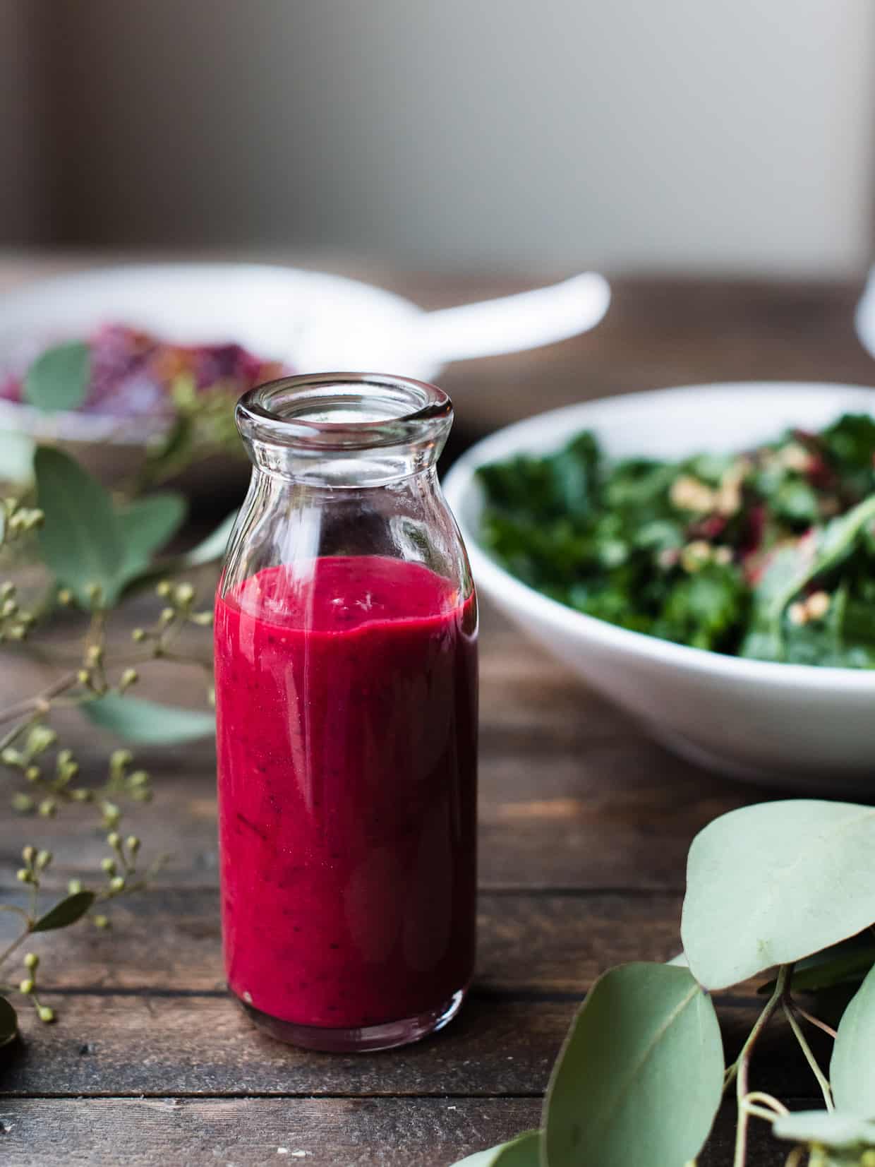 Forgot the dressing? Cranberry Sauce Vinaigrette is the last minute solution to your holiday salads! #holiday #cranberry #thanksgiving #salad #dressing #vinaigrette