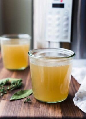 Save time and boost flavor by making homemade chicken or turkey stock in the pressure cooker!