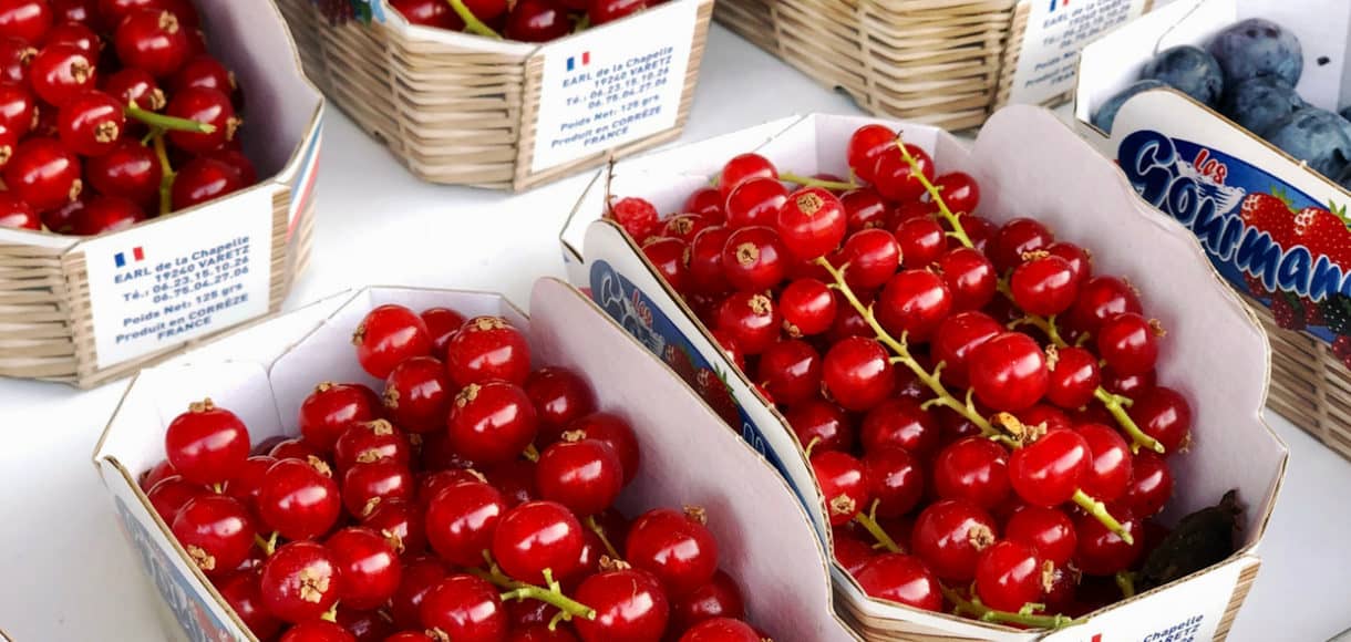 Currants in a market Nice, France.