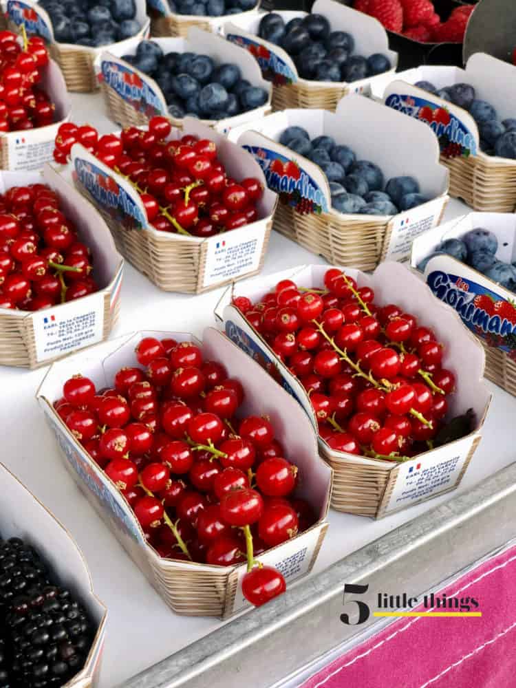 Currants in a market Nice, France.