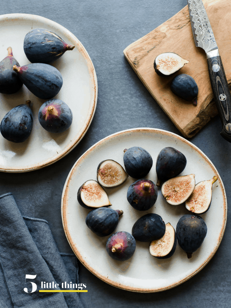 Figs on a plate are some of the Five Little things I loved the week of August 31, 2018.