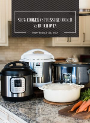 Slow cooker, multi-cooker, pressure cooker, Dutch oven in kitchen
