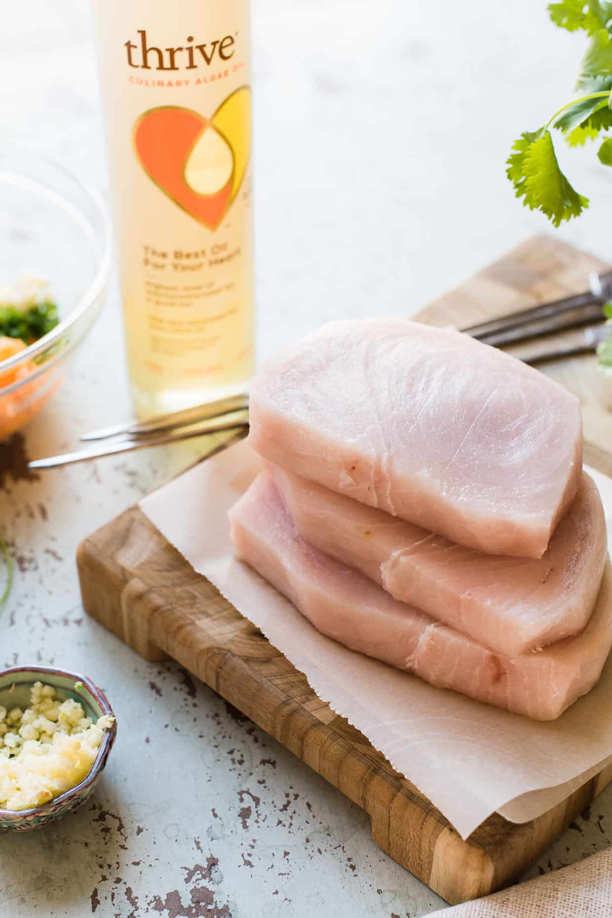 Grilled Swordfish Kebabs with Citrus Herb Salsa Kitchen Confidante®