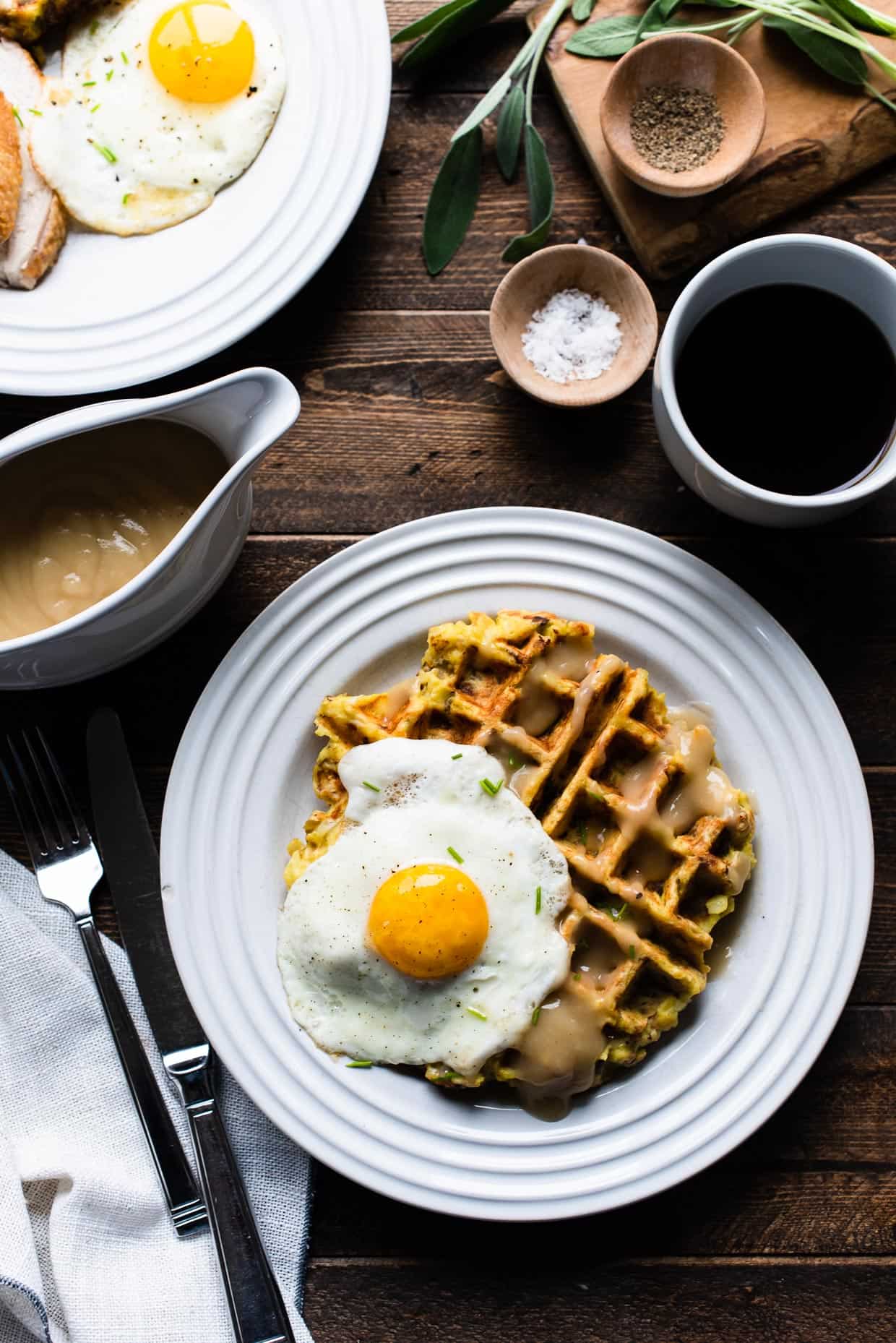 Mashed Potato and Stuffing Waffles Kitchen Confidante®