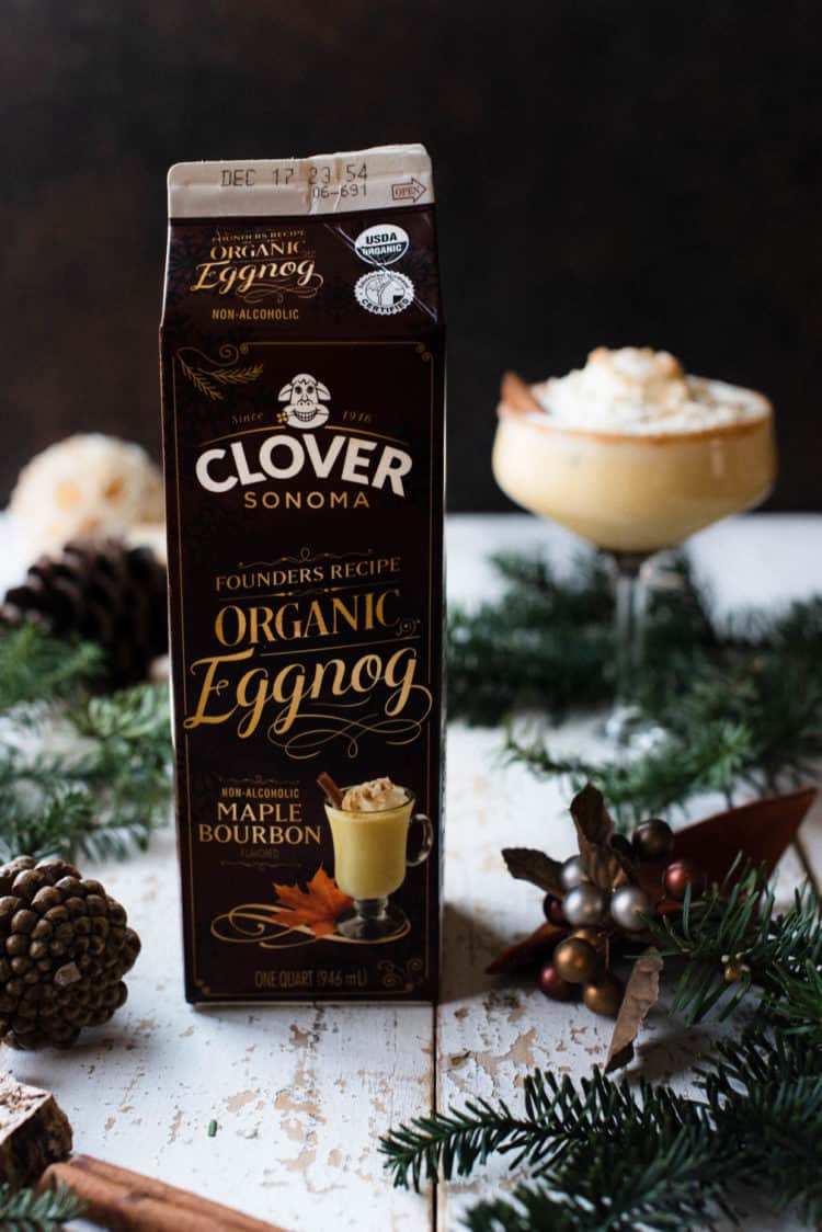 Organic Maple Bourbon Eggnog from Clover Sonoma.