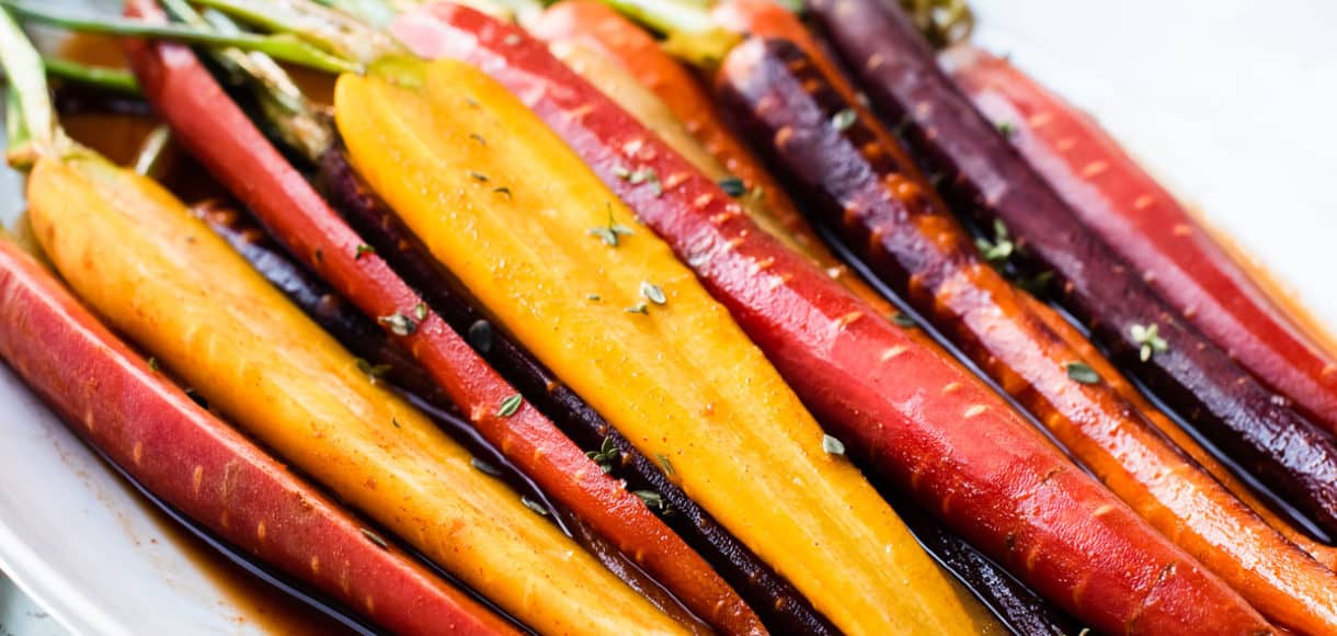 Platter of Honey-Spice Glazed Carrots