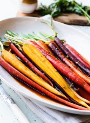 Platter of Honey-Spice Glazed Carrots