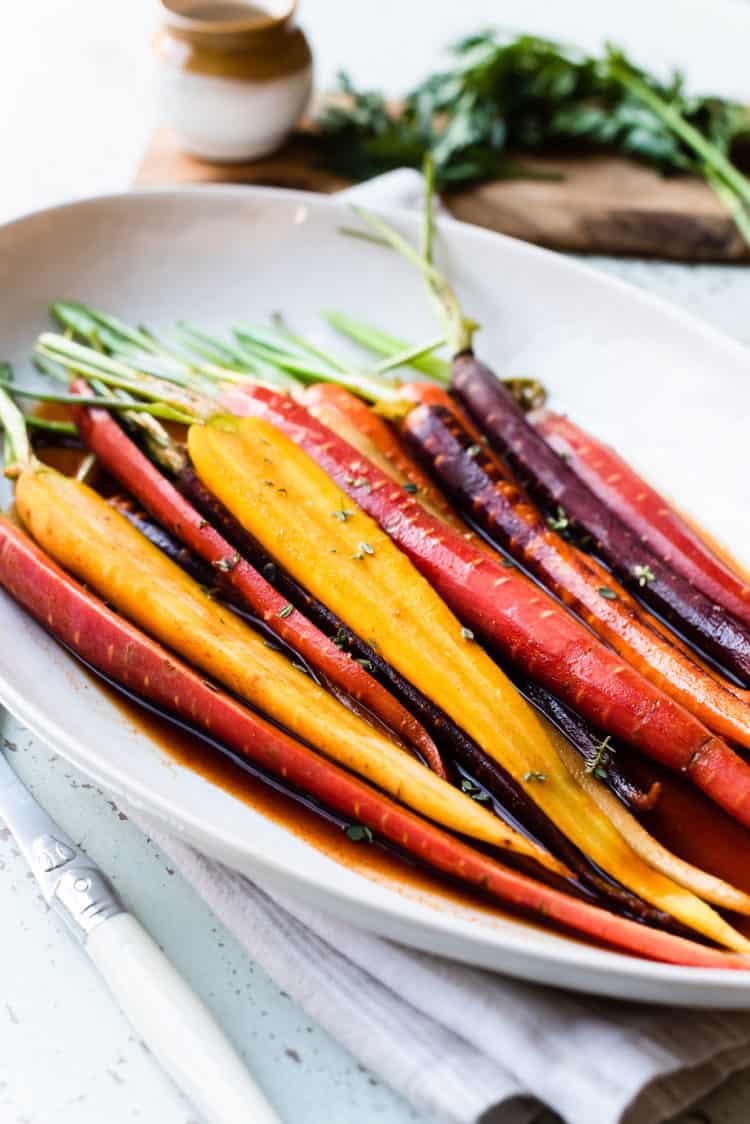Platter of Honey-Spice Glazed Carrots