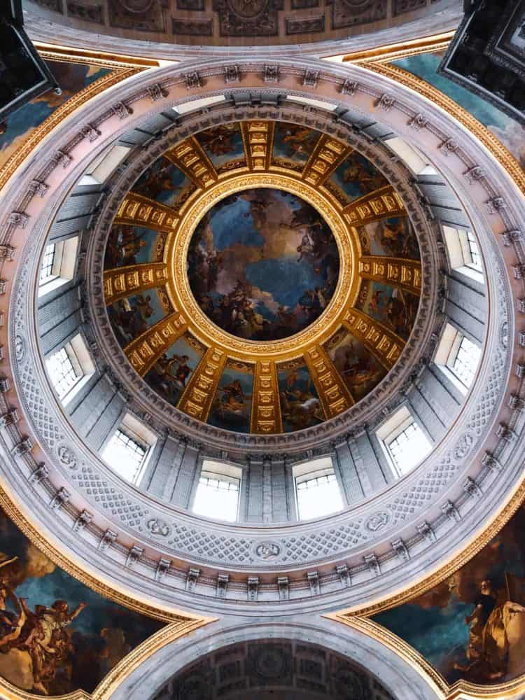Dome of Napoleon's Tomb in Paris France