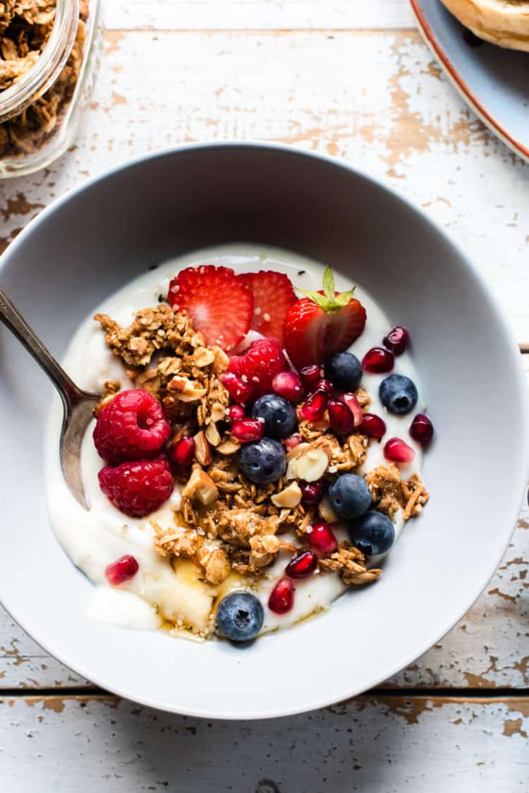 Almond Butter Granola Bowl.