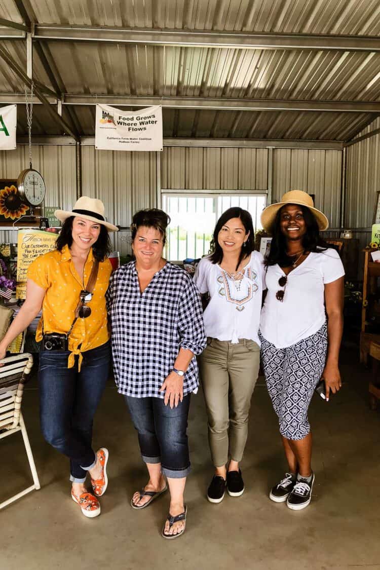 Meeting Liz Hudson of Hudson Foods at her farm stand in Central Valley, California.