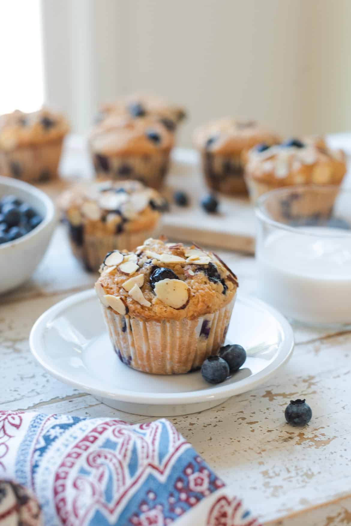 Blueberry Almond Butter Muffins (Vegan) Kitchen Confidante®