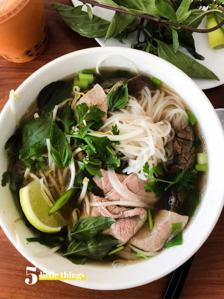 A bowl of pho is one Five Little Things I loved the week of August 23, 2019.