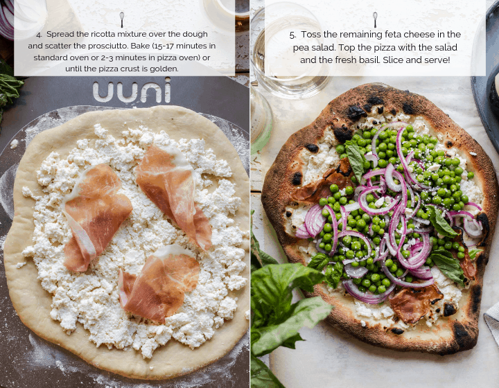Step by step instructions on how to cook Ricotta Pizza.