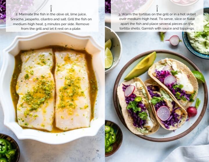 Step-by-Step How to Make Grilled Fish Tacos with Avocado-Cilantro Sauce